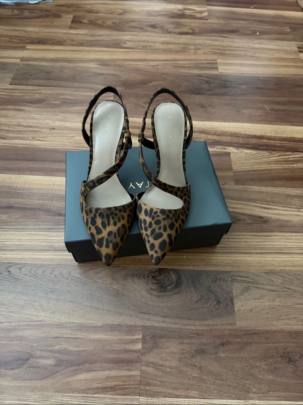 Ann Taylor Leopard Slingback Heels